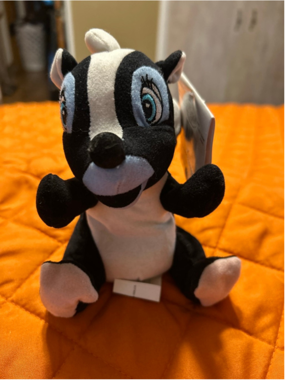 NWT Disney Store Flower Skunk Bambi Bean Bag Plush